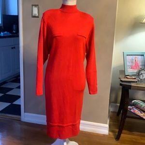 St.John Marie Gray knit dress